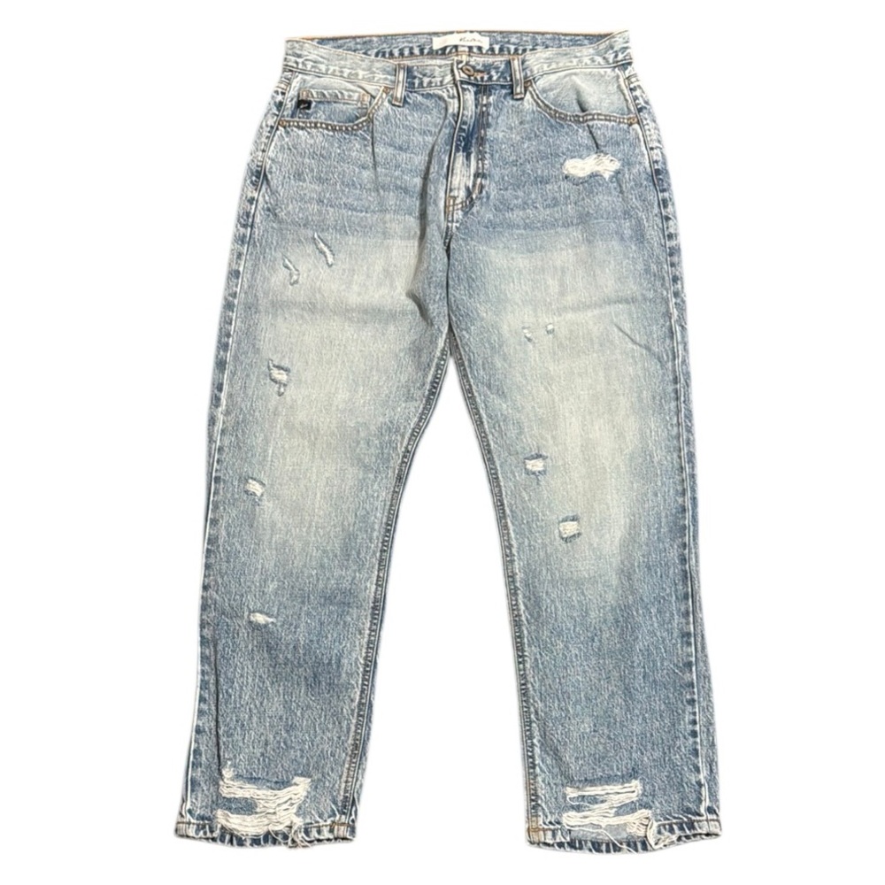 KANCAN distressed faded wash boyfriend fit jeans size 29/11
